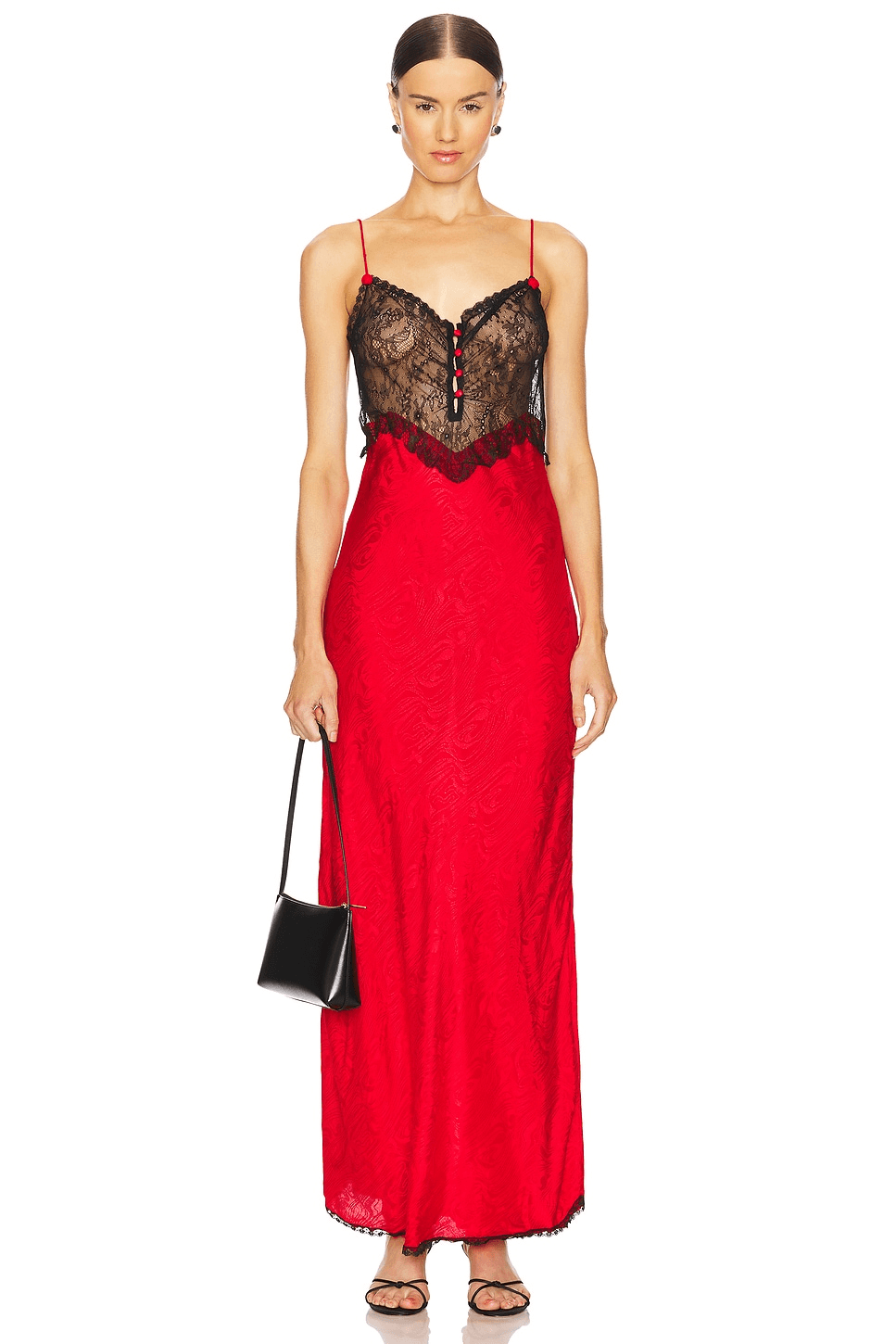 Lace Trimmed Slip Dress - Image 1