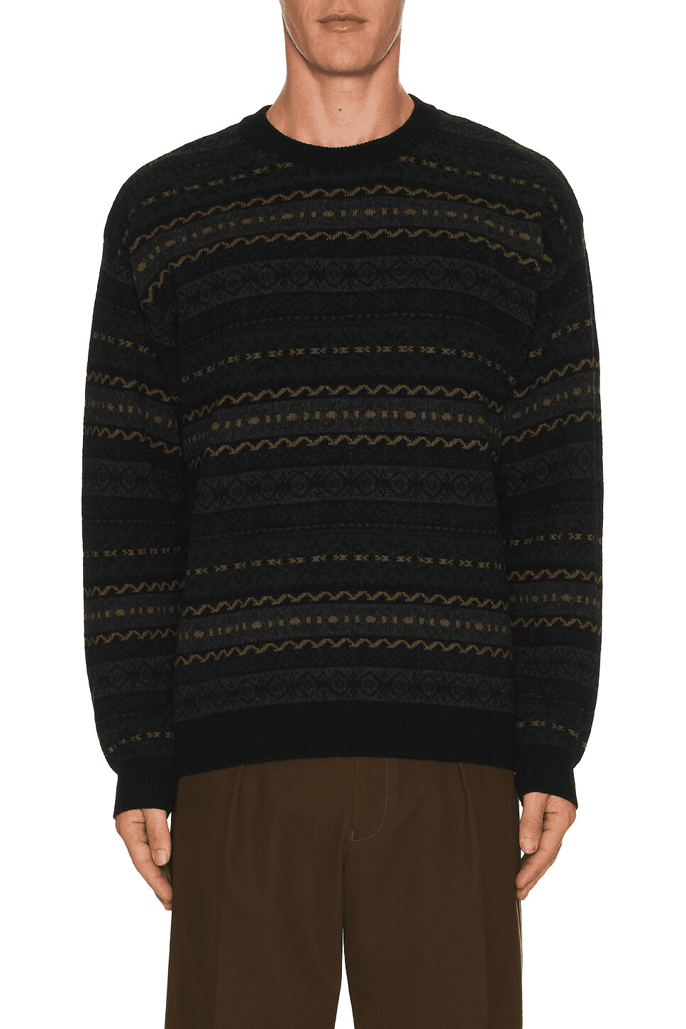 Classic Pattern Knit Sweater - Image 1
