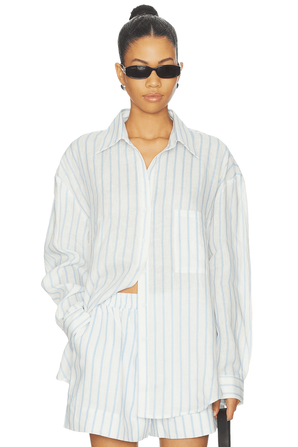 x REVOLVE Linen Woven Shirt - Image 1