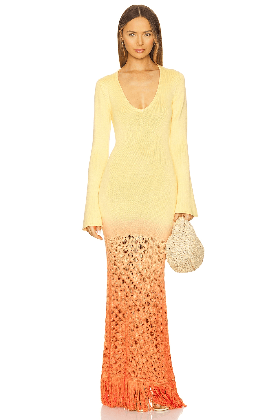 Zinna Sleeved Maxi Dress - Image 1
