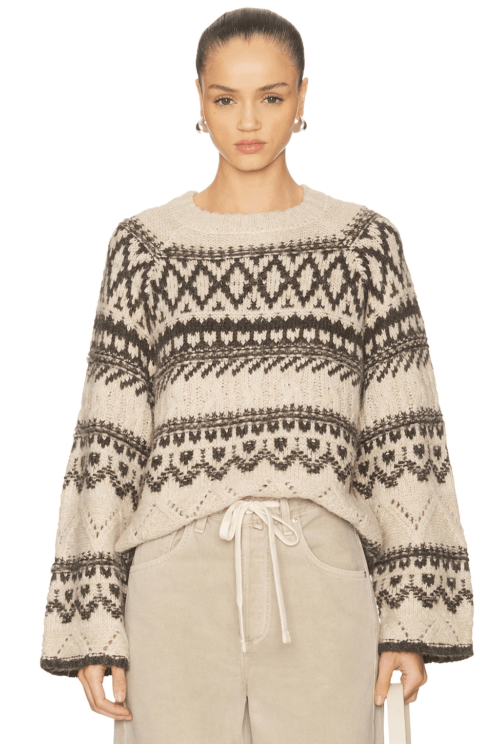 Fairisle Crew Neck Sweater - Image 1