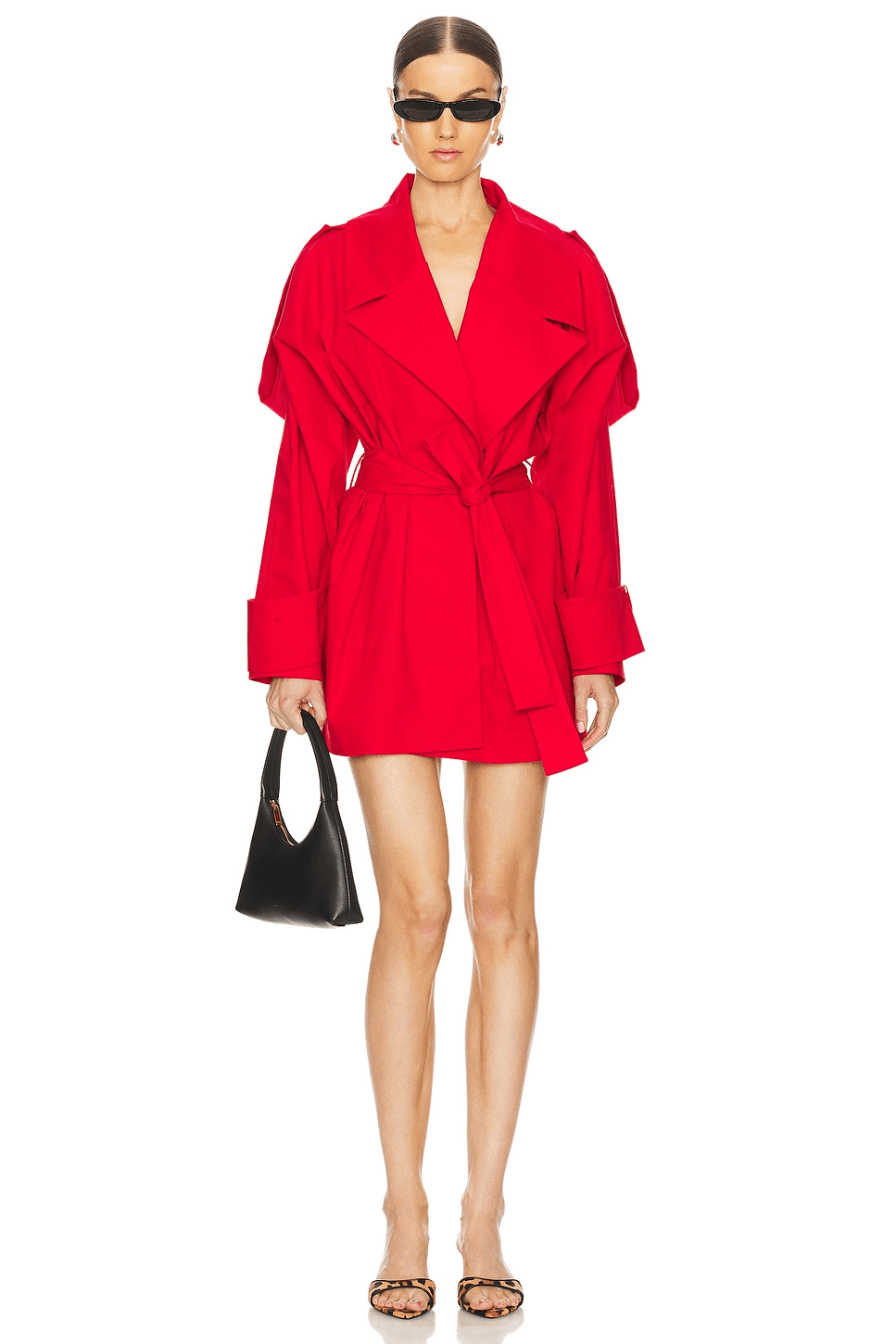 Canvas Belt Detailed Jacket Dress - Image 1