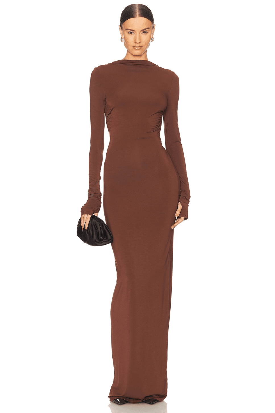 Jersey Backless Maxi Dress - Image 1