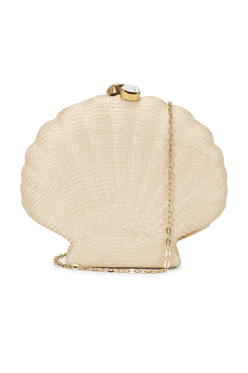 Woven Shell Clutch - Image 1