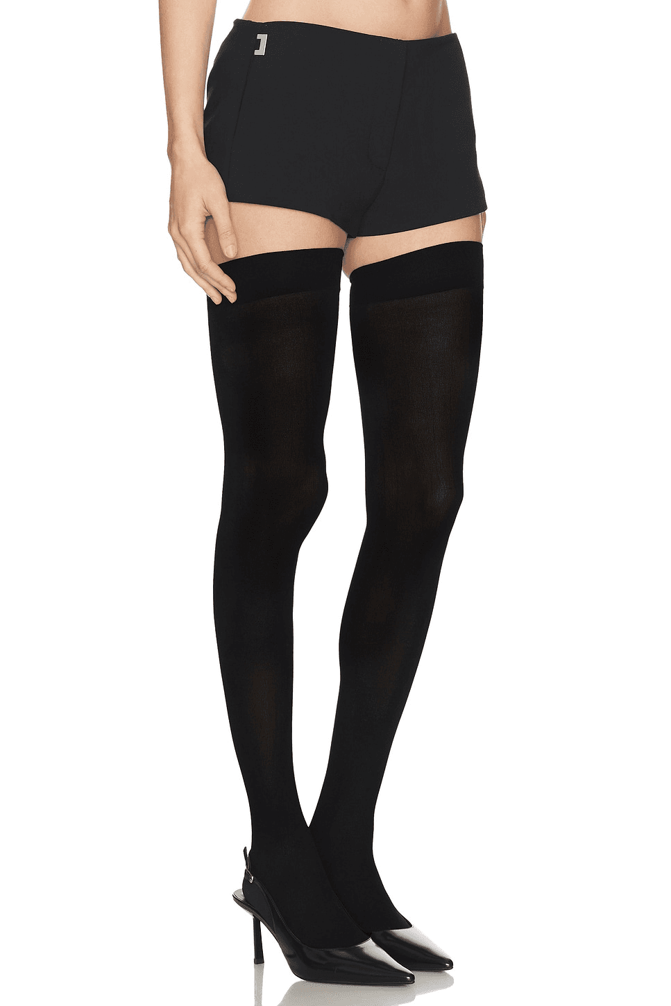 Brace Waist Tailored Shorts - Image 1