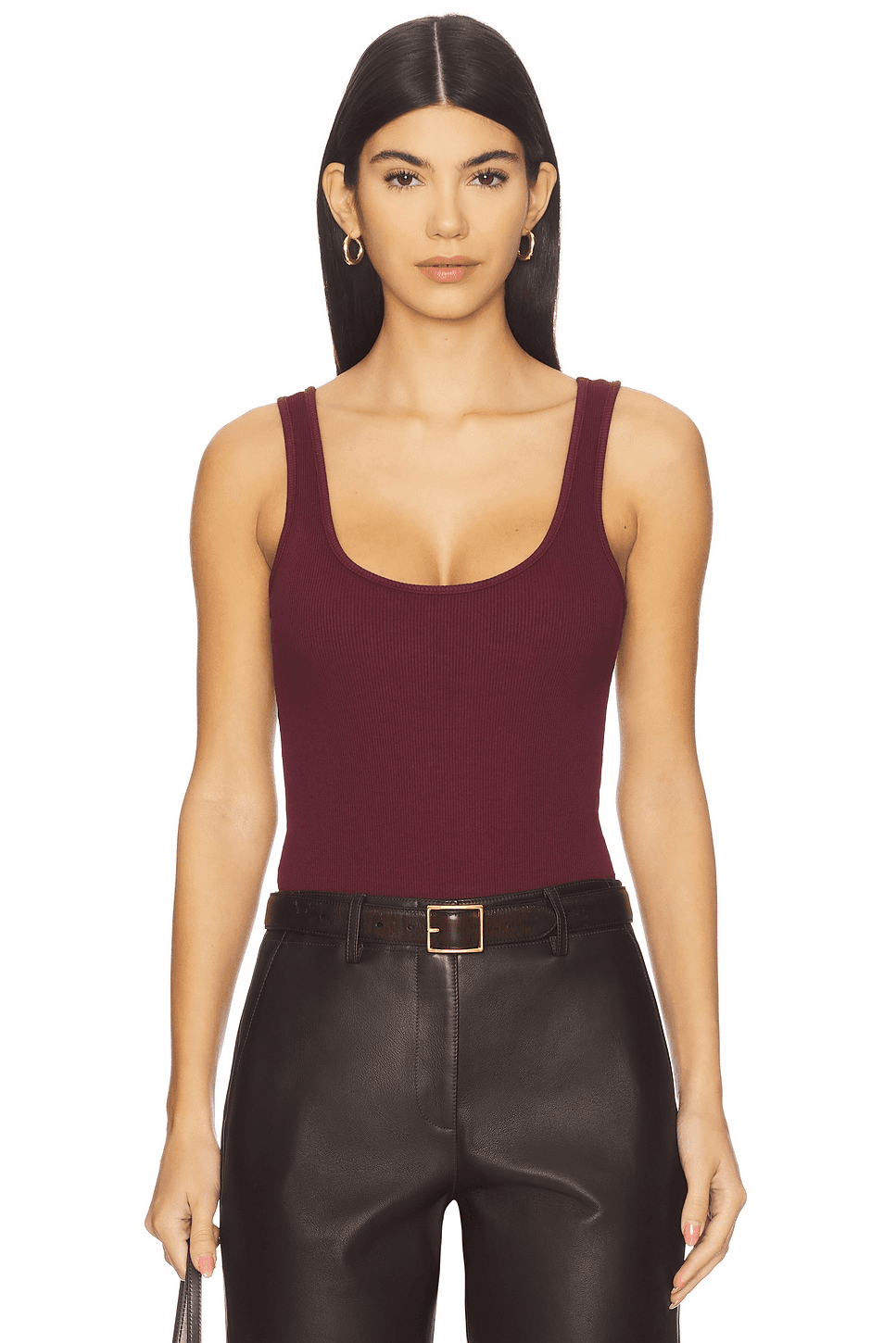 Nica Scoop Neck Tank Bodysuit - Image 1