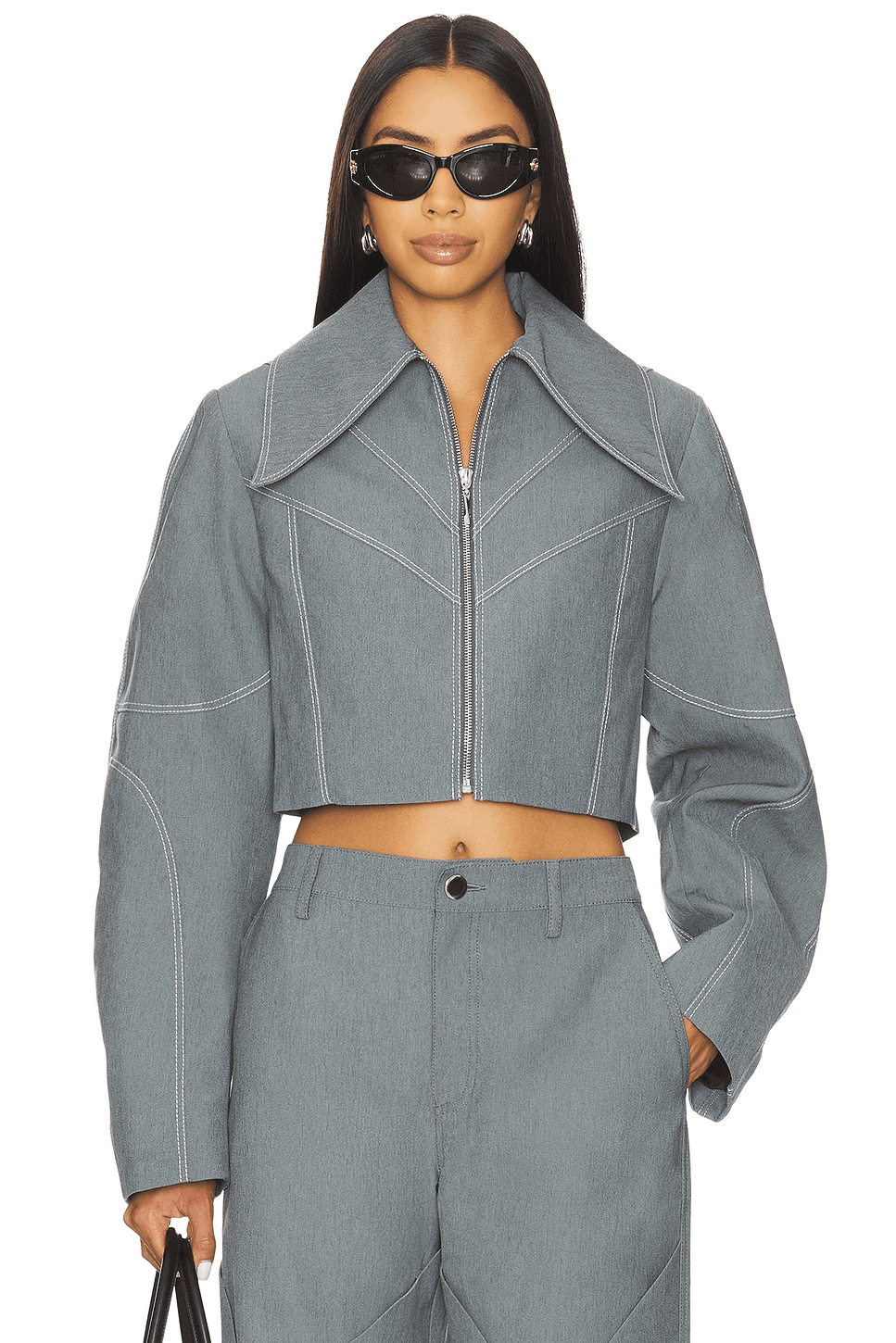 Specialty Denim Paneled Jacket - Image 1