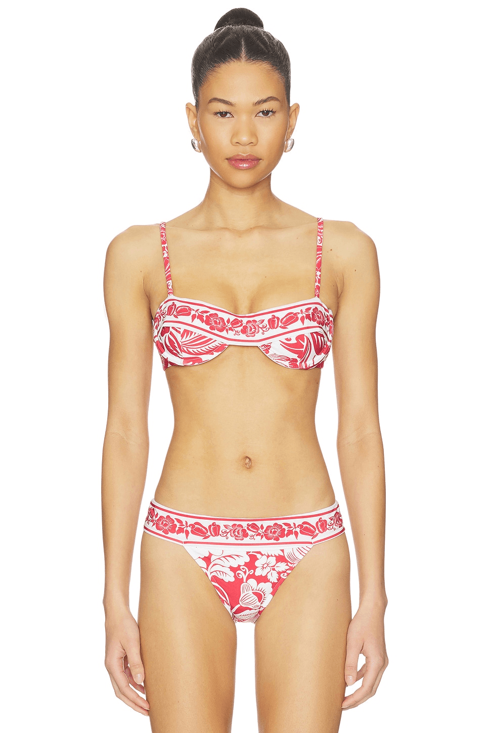 Cashew And Birds Underwire Bikini Top - Image 1