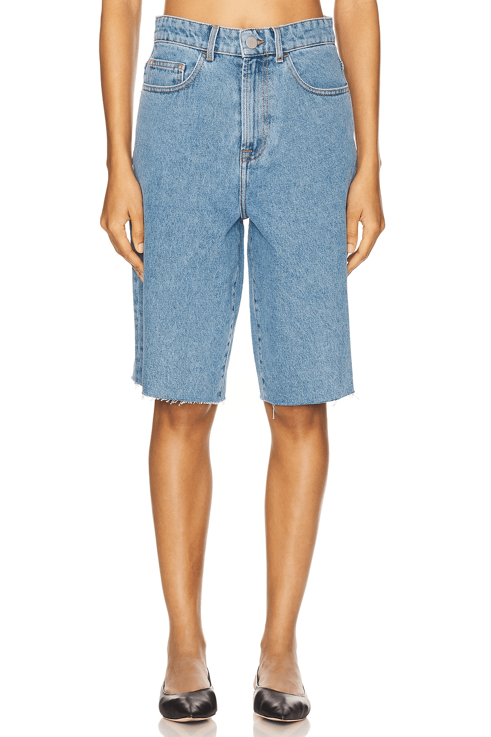 Baggy Fit Denim Shorts - Image 1