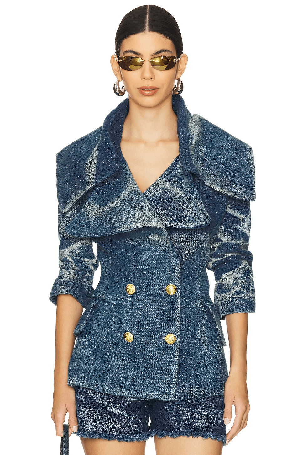 Oversized Collar Blazer - Image 1