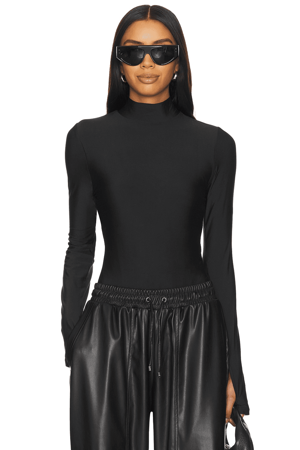 x Mona Kattan Mock Neck Bodysuit - Image 1