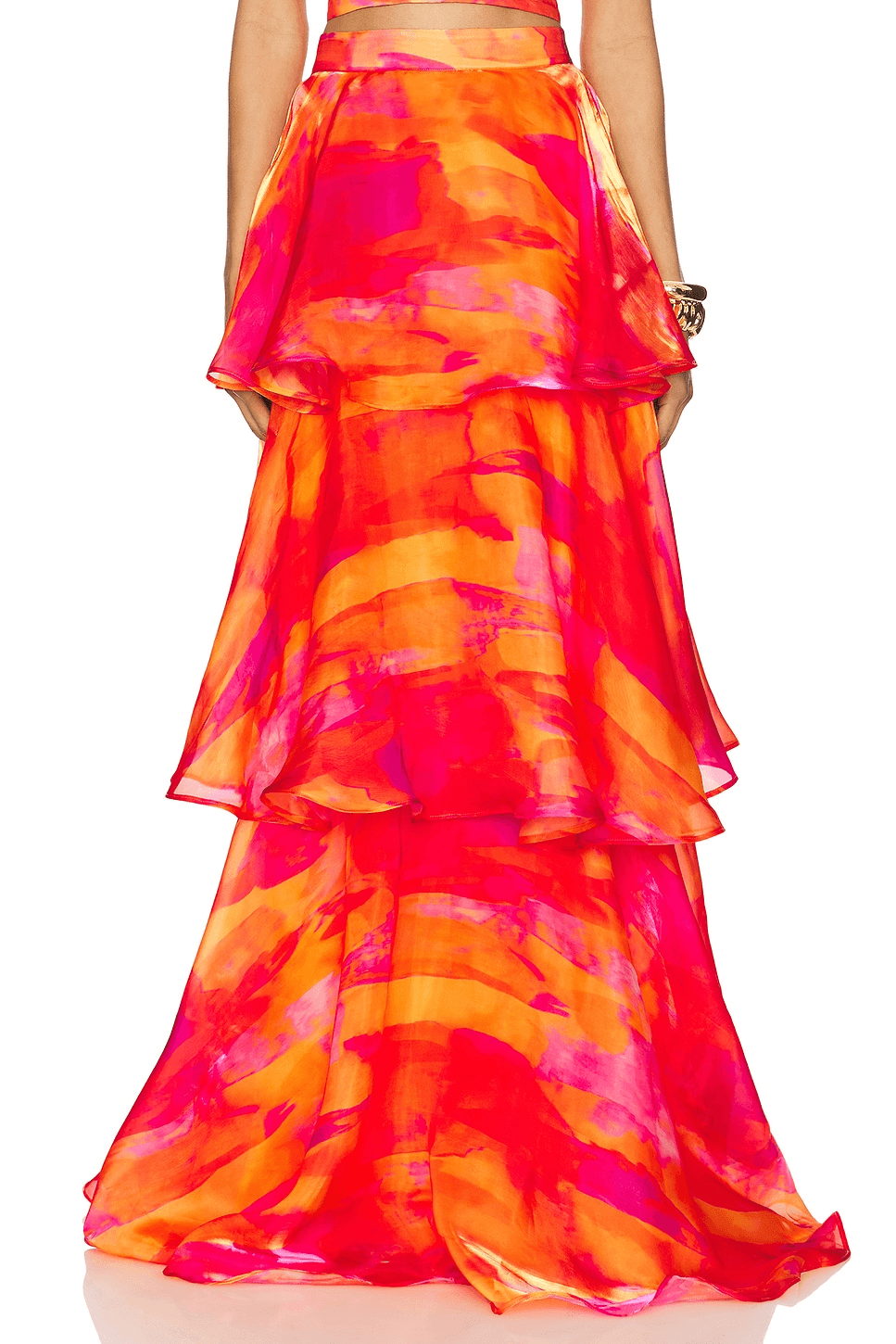 Faari Aquarelle Orange Skirt - Image 1