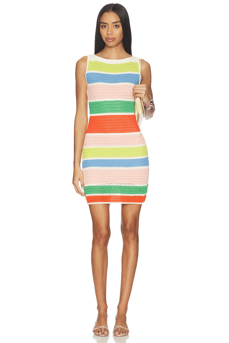 Perla Crochet Mini Dress - Image 1