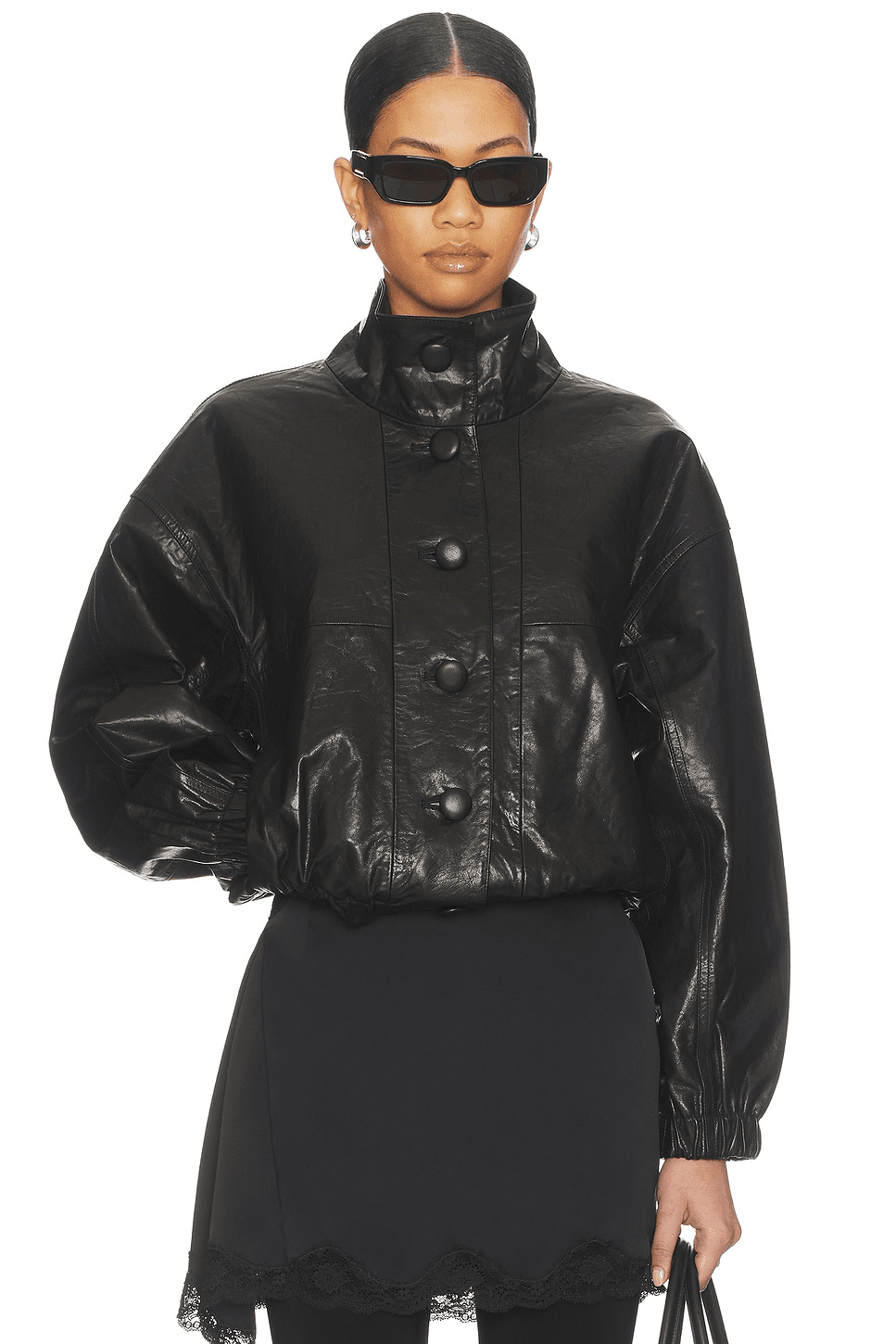 Kate Leather Bomber - Image 1