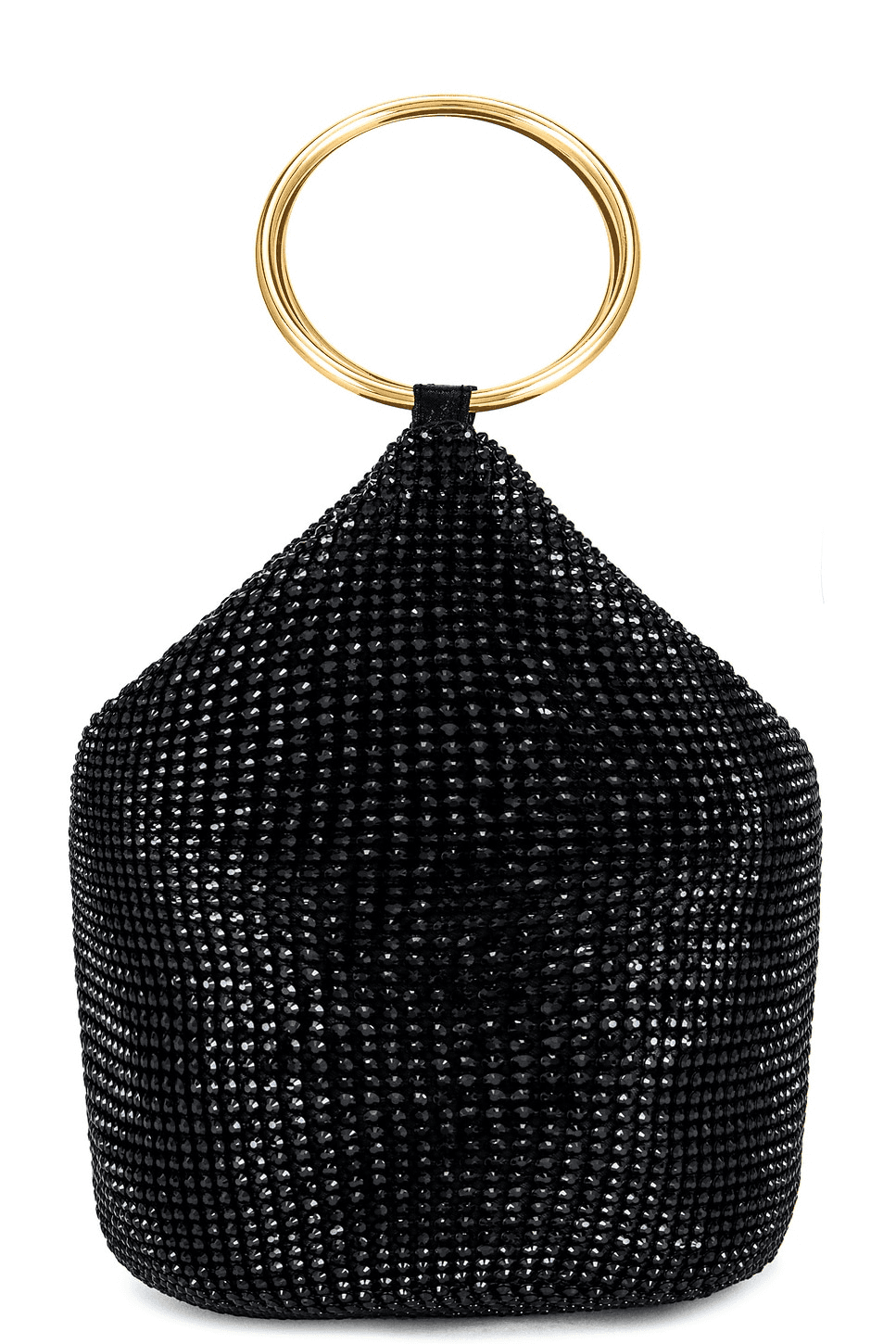 Ellie Crystal Mesh Ring Handle Bag - Image 1
