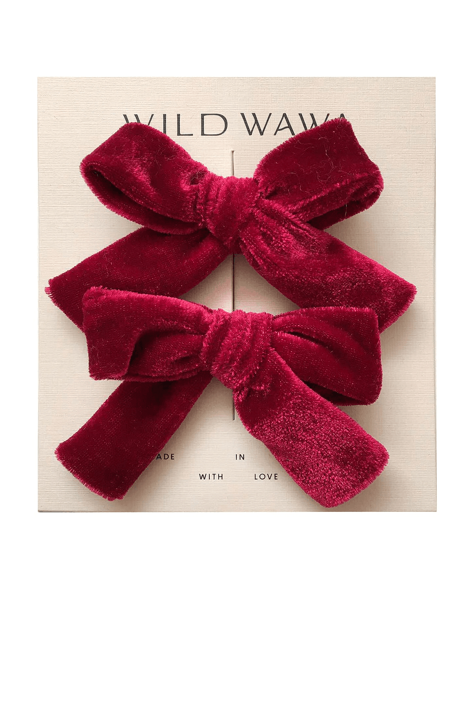 Velvet Bow Clip Set - Image 1