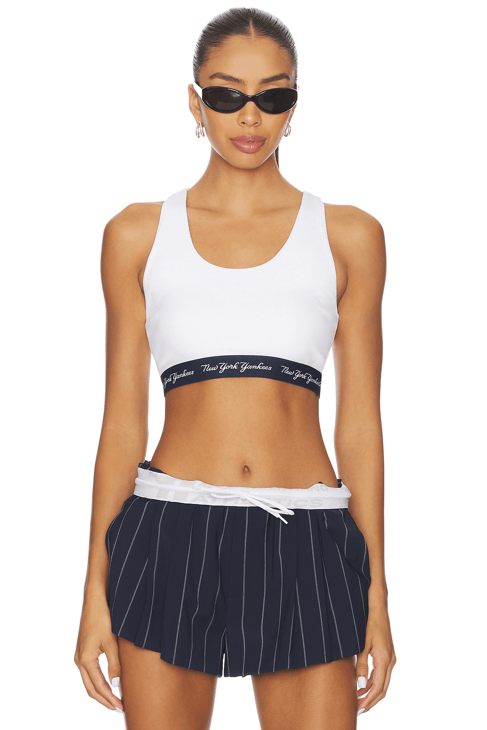 x REVOLVE Yankees Rib Logo Elastic Bra - Image 1
