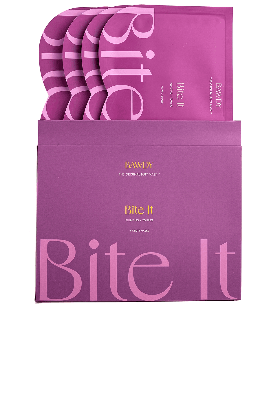 Bite It Butt Sheet Mask 4 Pack - Image 1