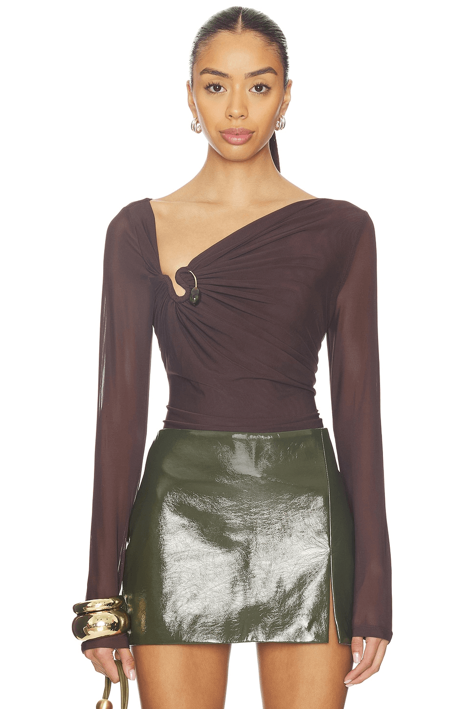 Marisol Asymmetric Mesh Top - Image 1