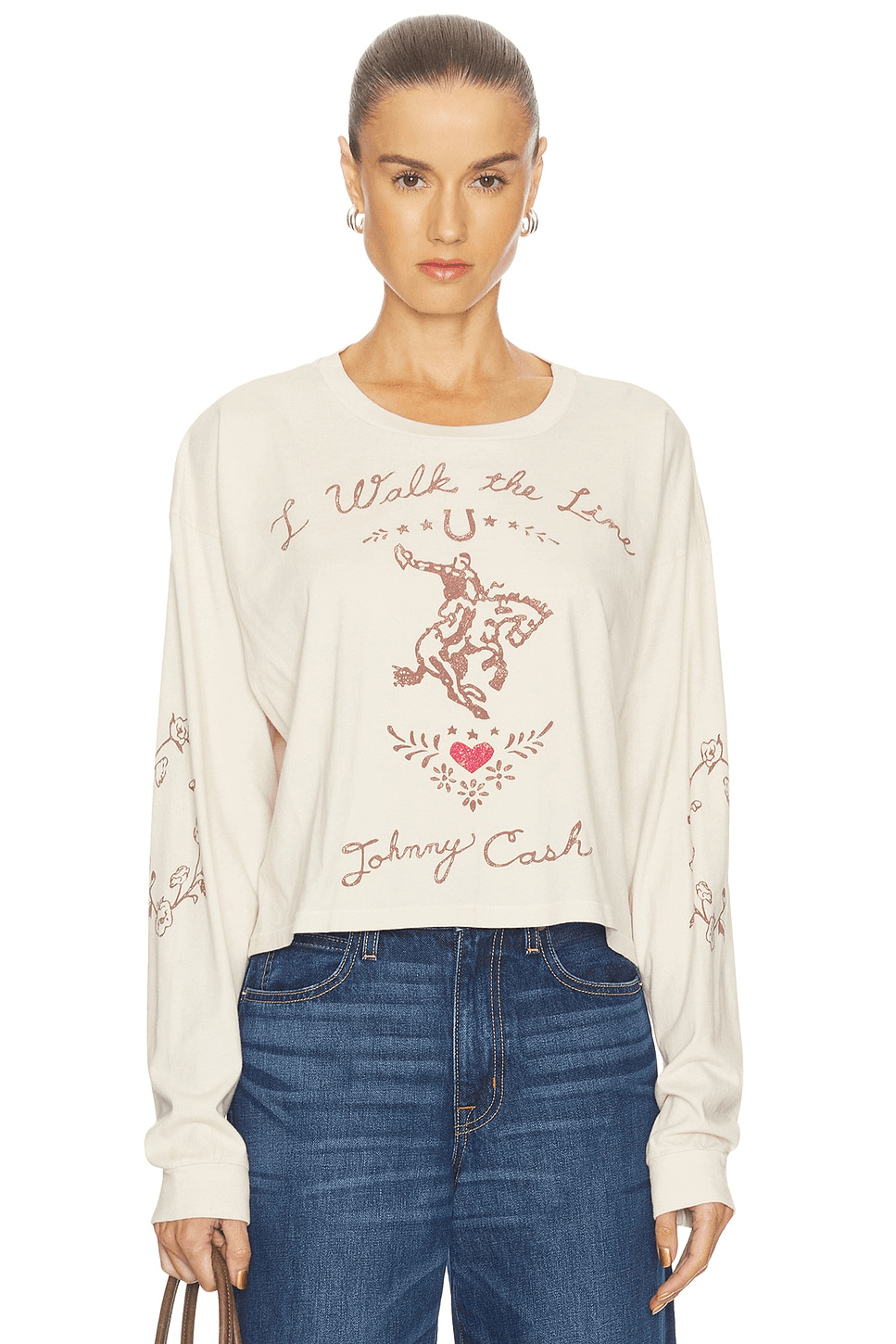 Johnny Cash Walk The Line Meet & Greet Long Sleeve Top - Image 1