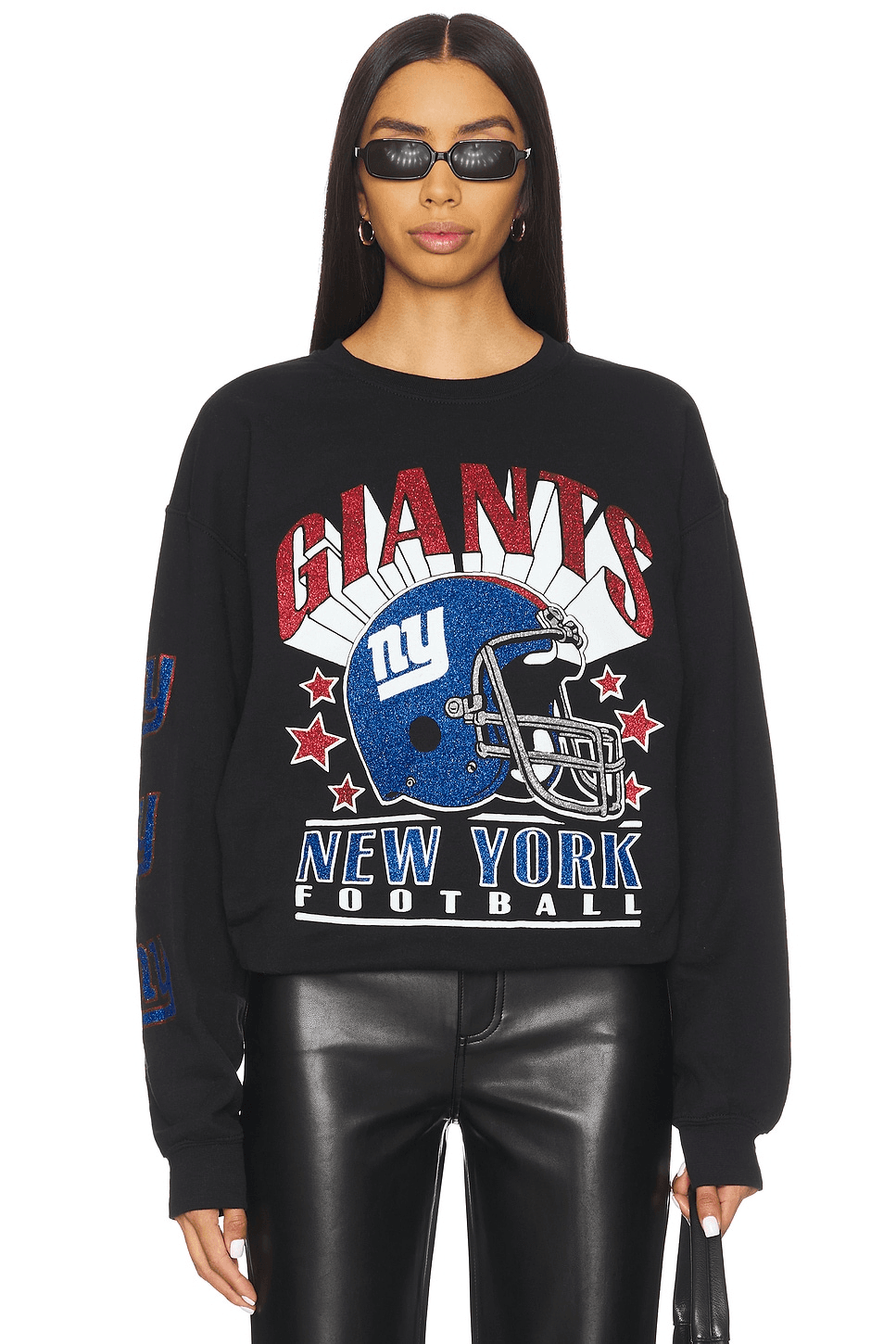 Giants Glitter Helmet Crew Fleece - Image 1