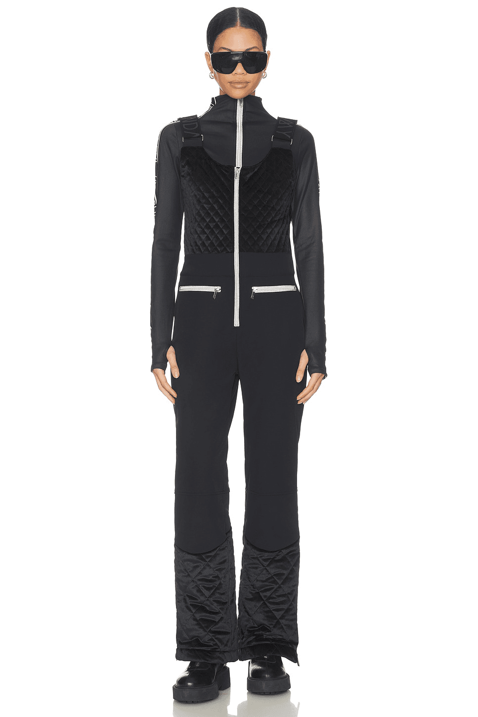Quilted Velvet Ski Overall - Image 1