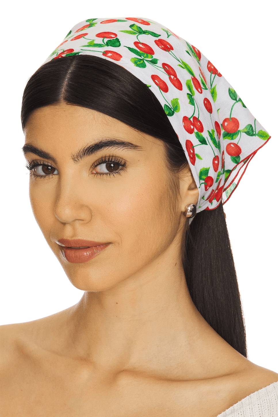 Cherry And Polka Dot Scarf Set - Image 1