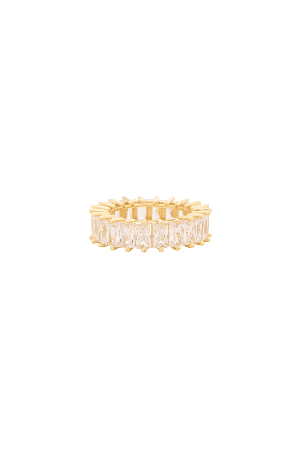 The Emerald Cut Pave Ring - Image 1
