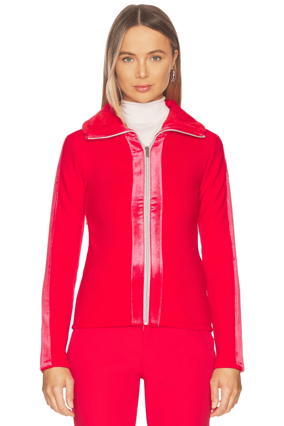 Ribbed Zip Up Mid Layer Jacket - Image 1