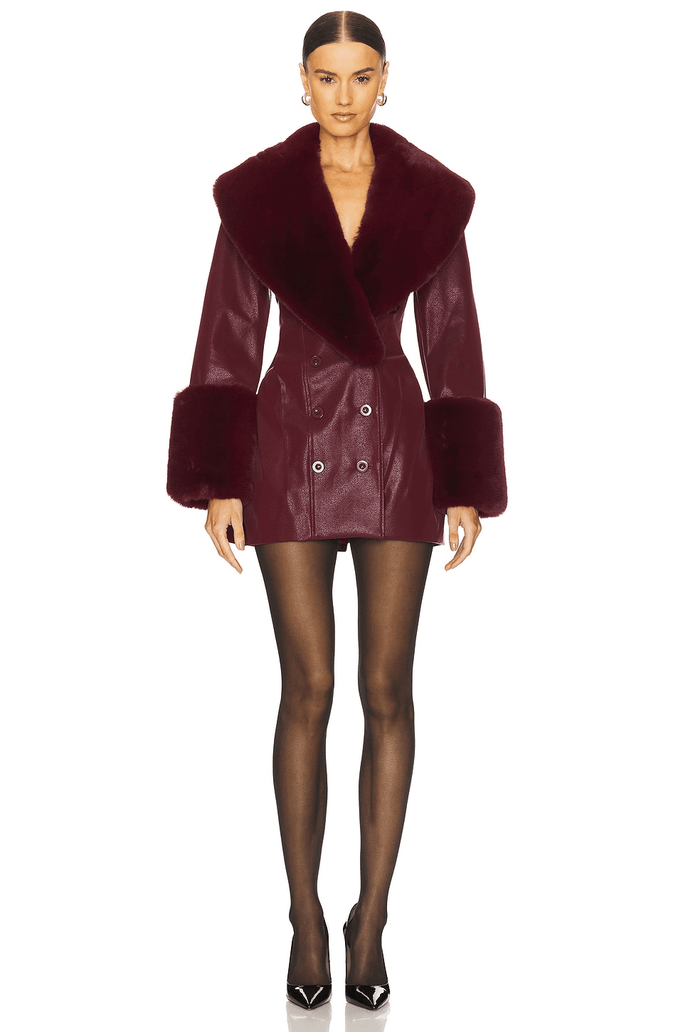 Julieta Faux Leather Coat - Image 1