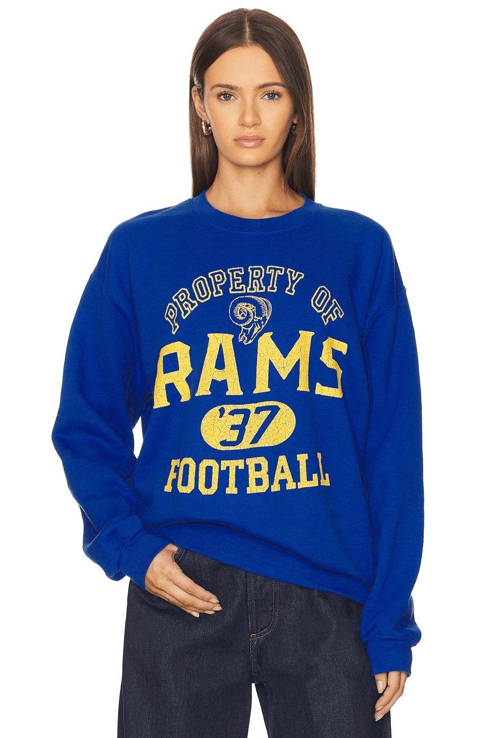 Rams Property Crew Fleece Sweatshirt - Image 1