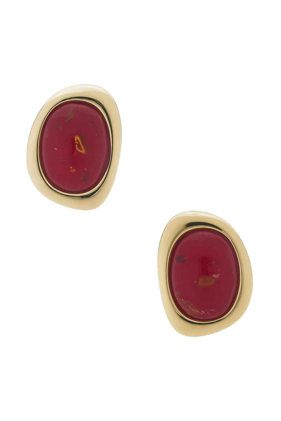 The Amber Honey Resin Stud Earrings - Image 1