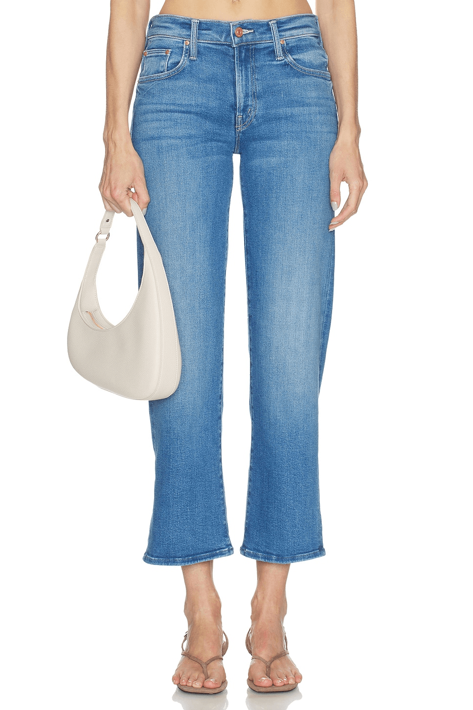 The Mid Rise Zip Rambler Ankle Jeans - Image 1
