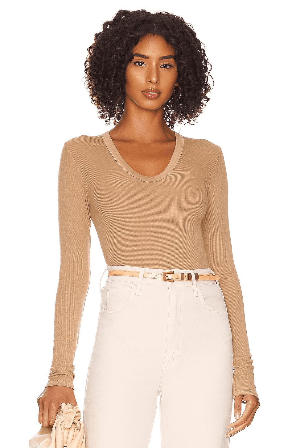 Silk Rib Fitted Top - Image 1