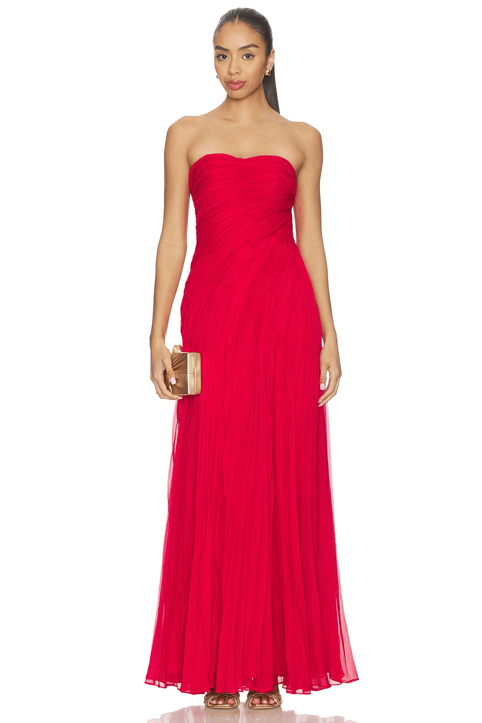 Elea Asymmetrical Pleated Gown - Image 1