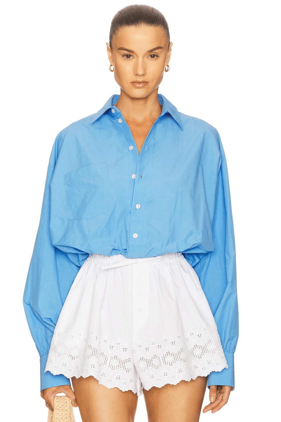 Bubble Shirt in Tech Poplin - Image 1