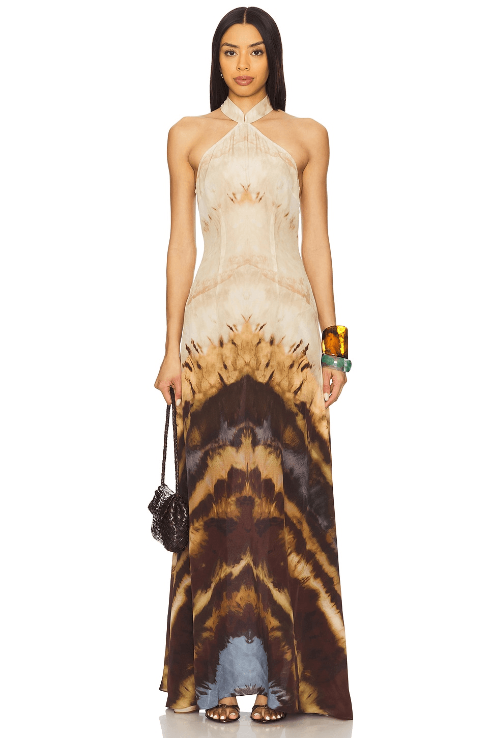 Silk Halter Dress - Image 1