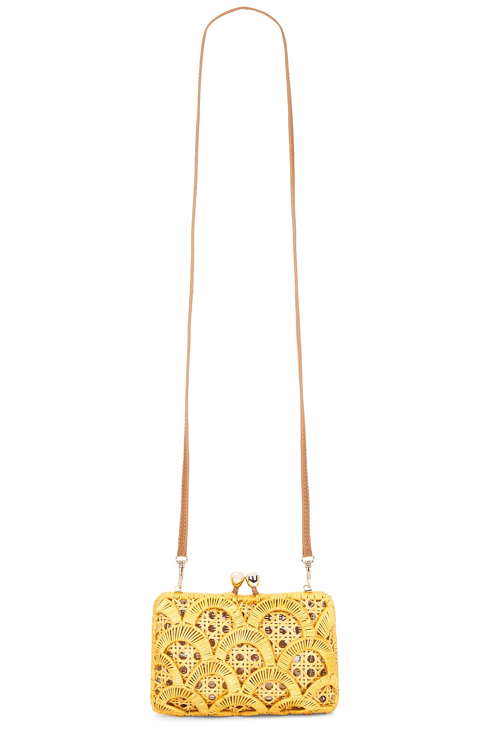 Charlotte Scales Wicker Clutch - Image 1