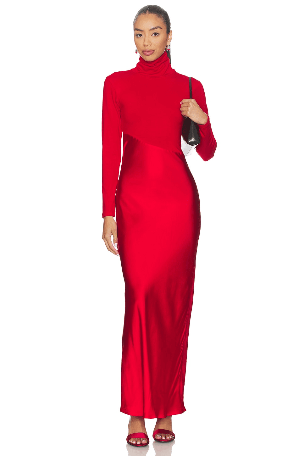 Asymmetric Split Maxi Dress - Image 1