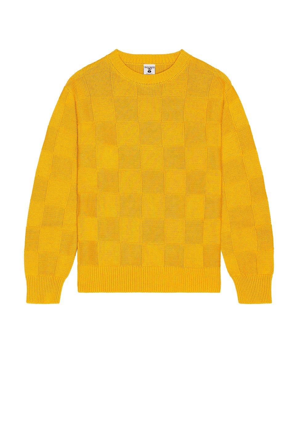 Check Knit Crewneck Sweater - Image 1