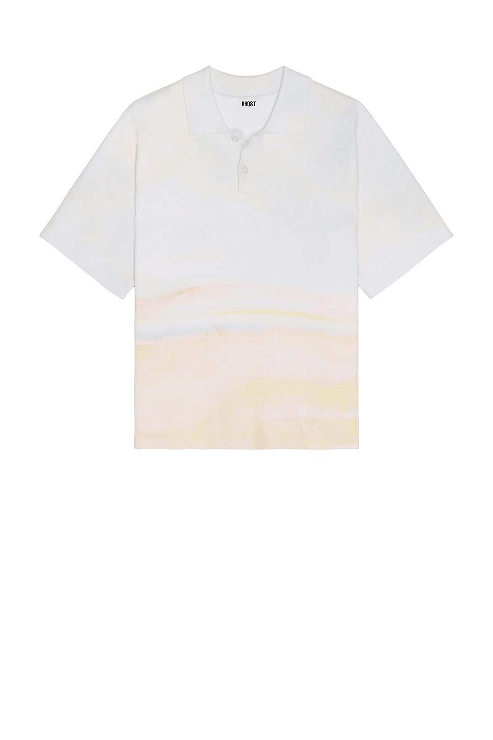 Horizon Rib Knit Polo Shirt - Image 1