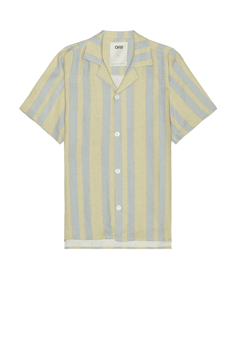 Mist Strata Cuban Linen Shirt - Image 1