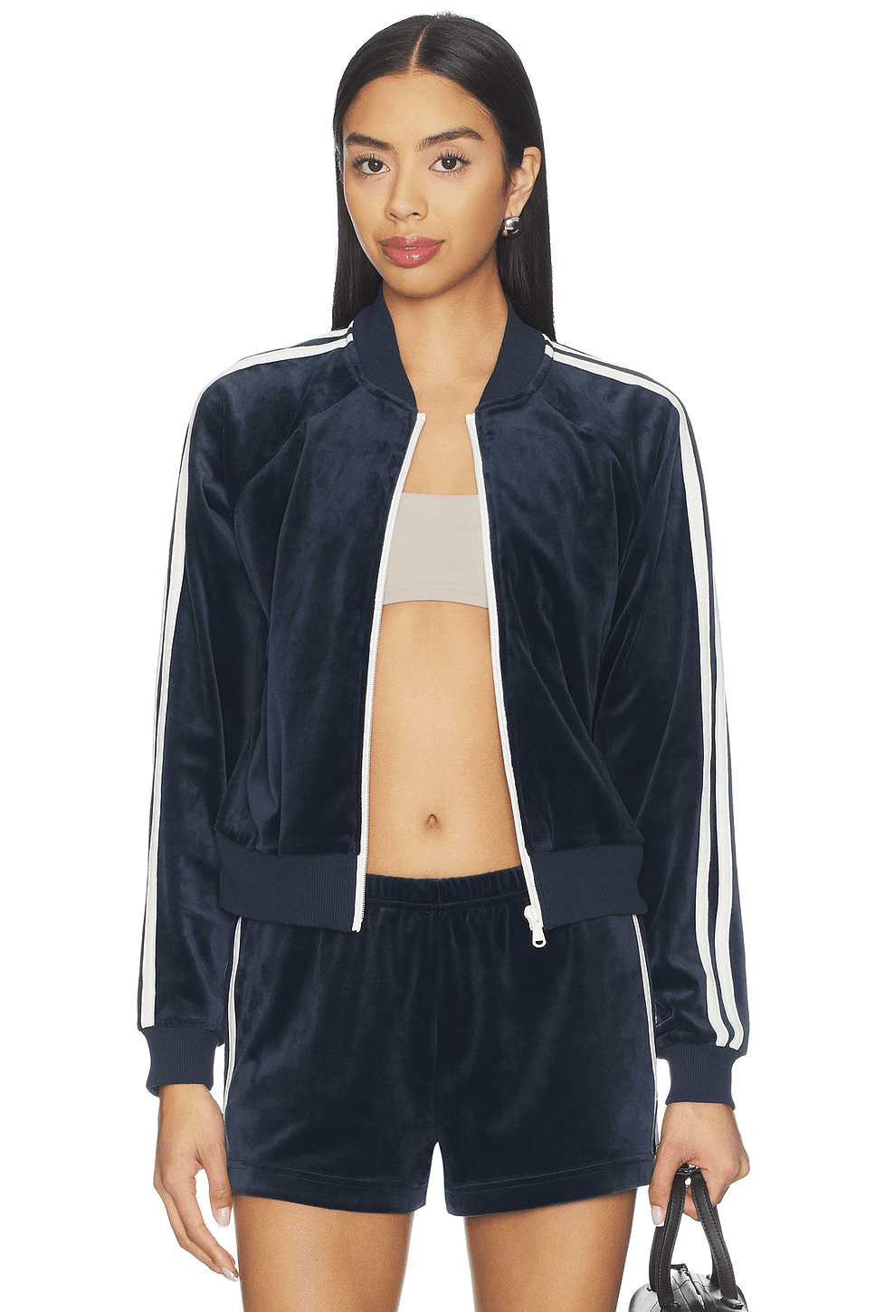 Heritage Velour Bomber Jacket - Image 1