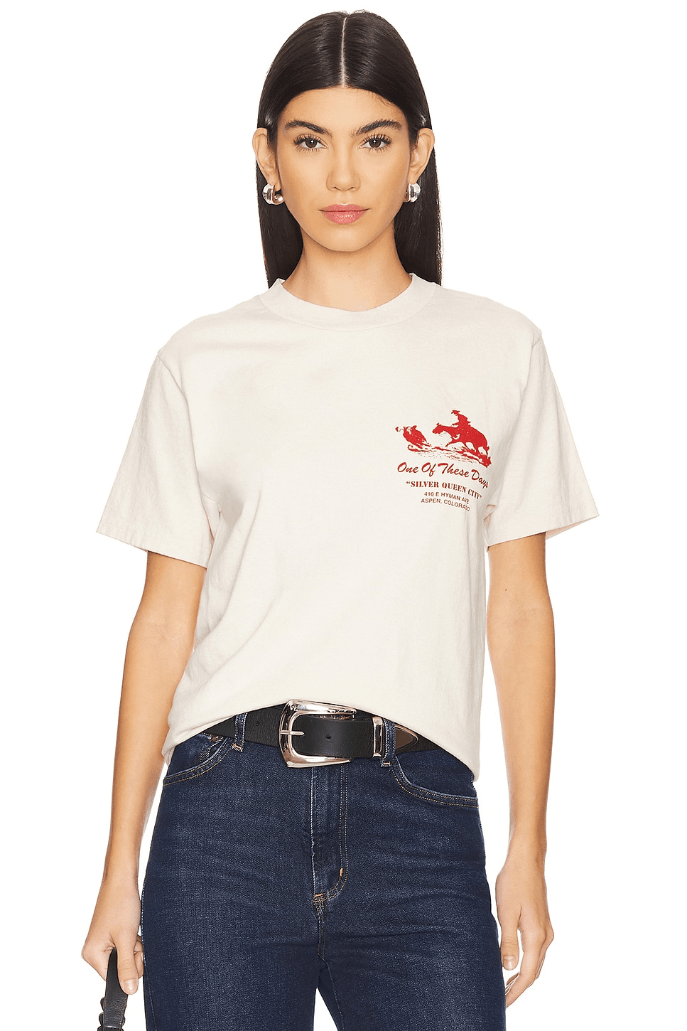 x FWRD Silver Queen City Tee - Image 1