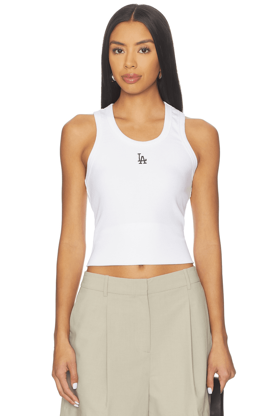 x REVOLVE Dodgers Scoop Neck Rib Tank Top - Image 1