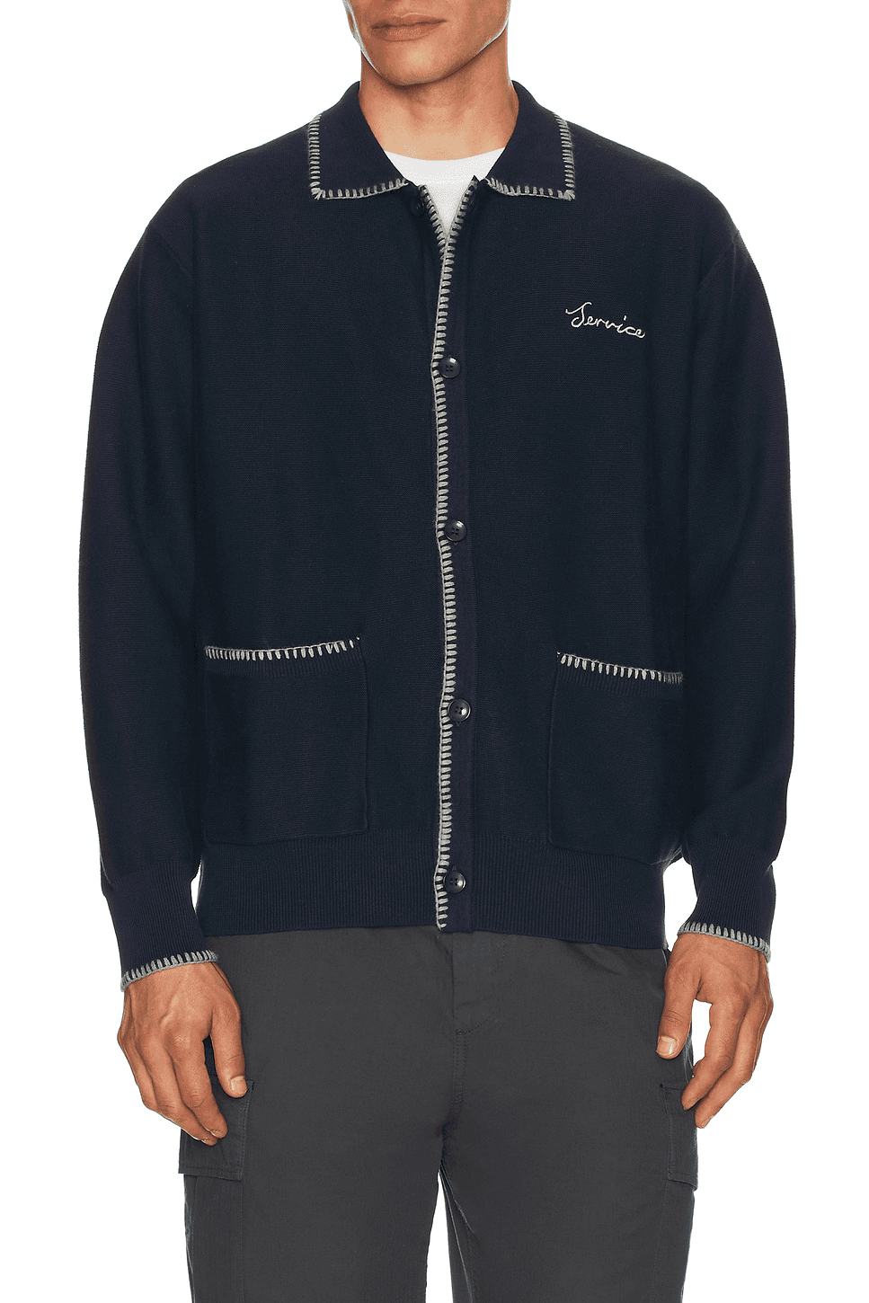 Blanket Stitch Cardigan - Image 1