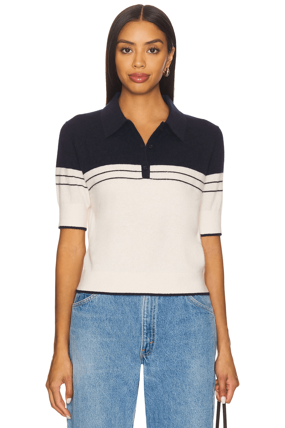 Cashmere Polo Top - Image 1