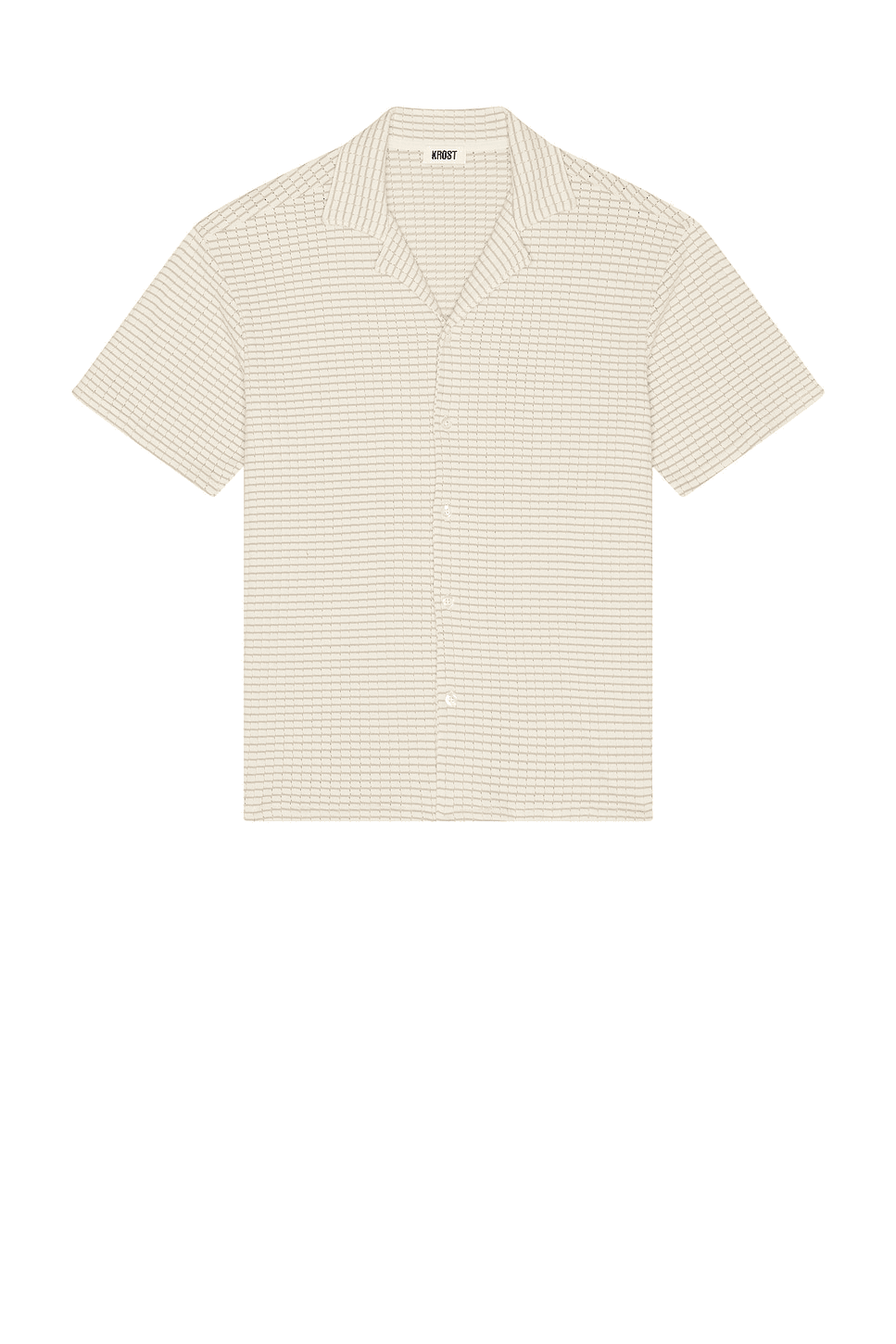 Checkered Knit Bowling Shirt - Image 1