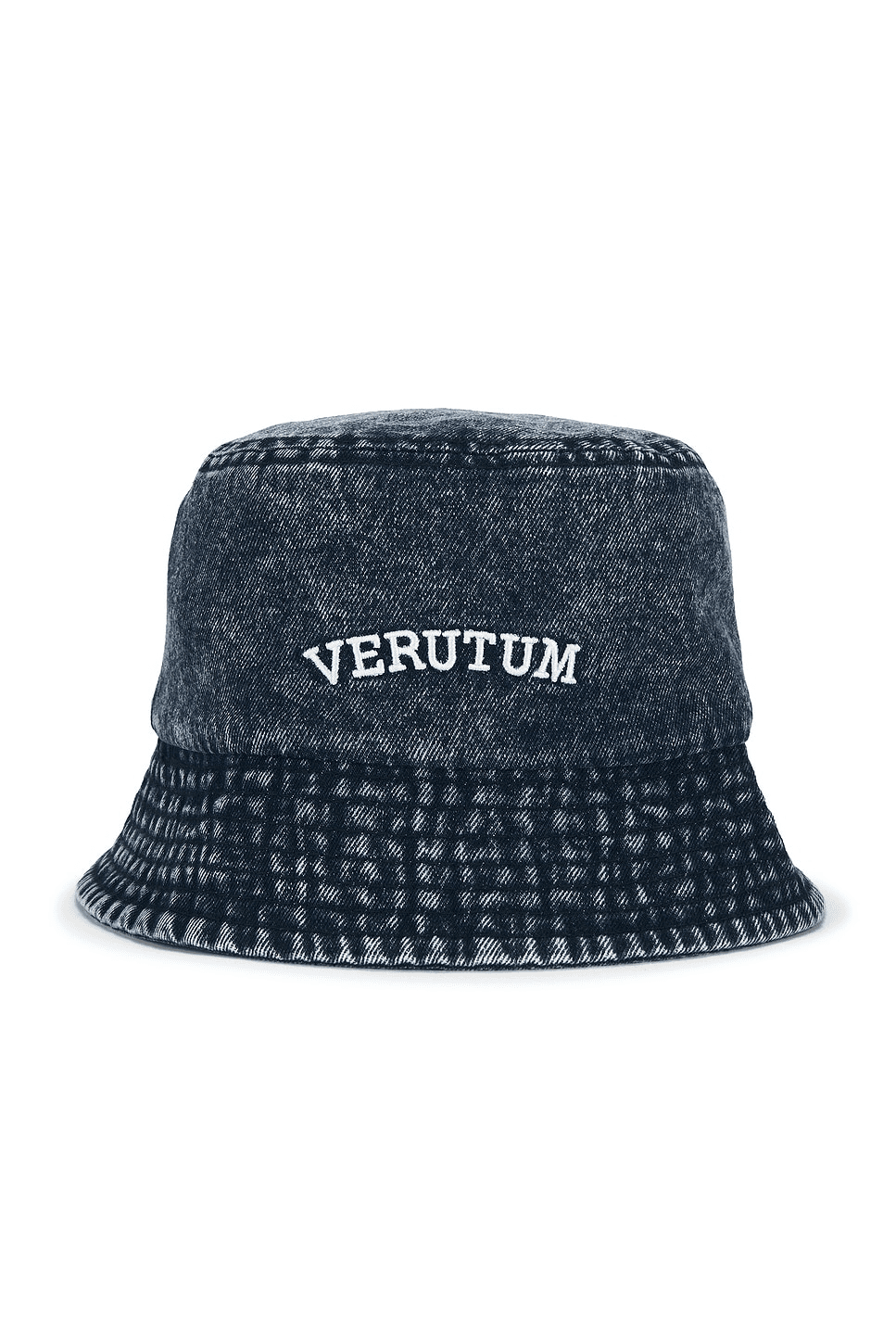 Lettering Denim Bucket Hat - Image 1