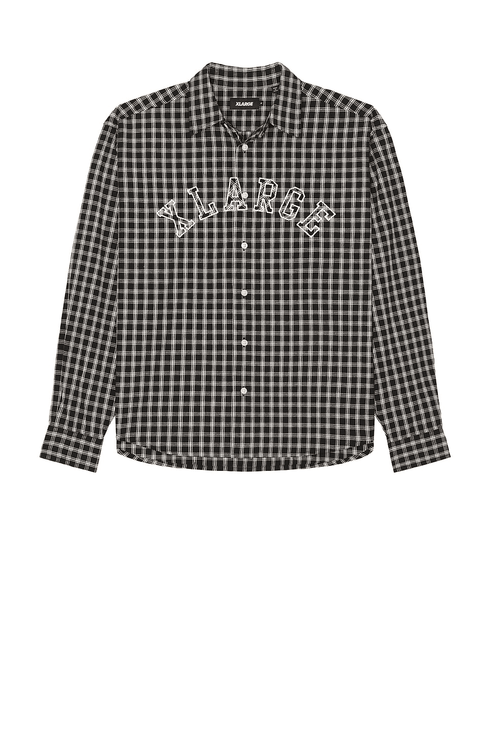 Patch Logo Plaid Shirt - Image 1